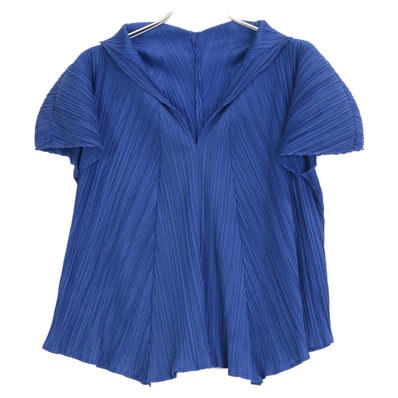 プリーツプリーズ PP11-JK165 ブルー プリーツ 半袖 変形トップス 3