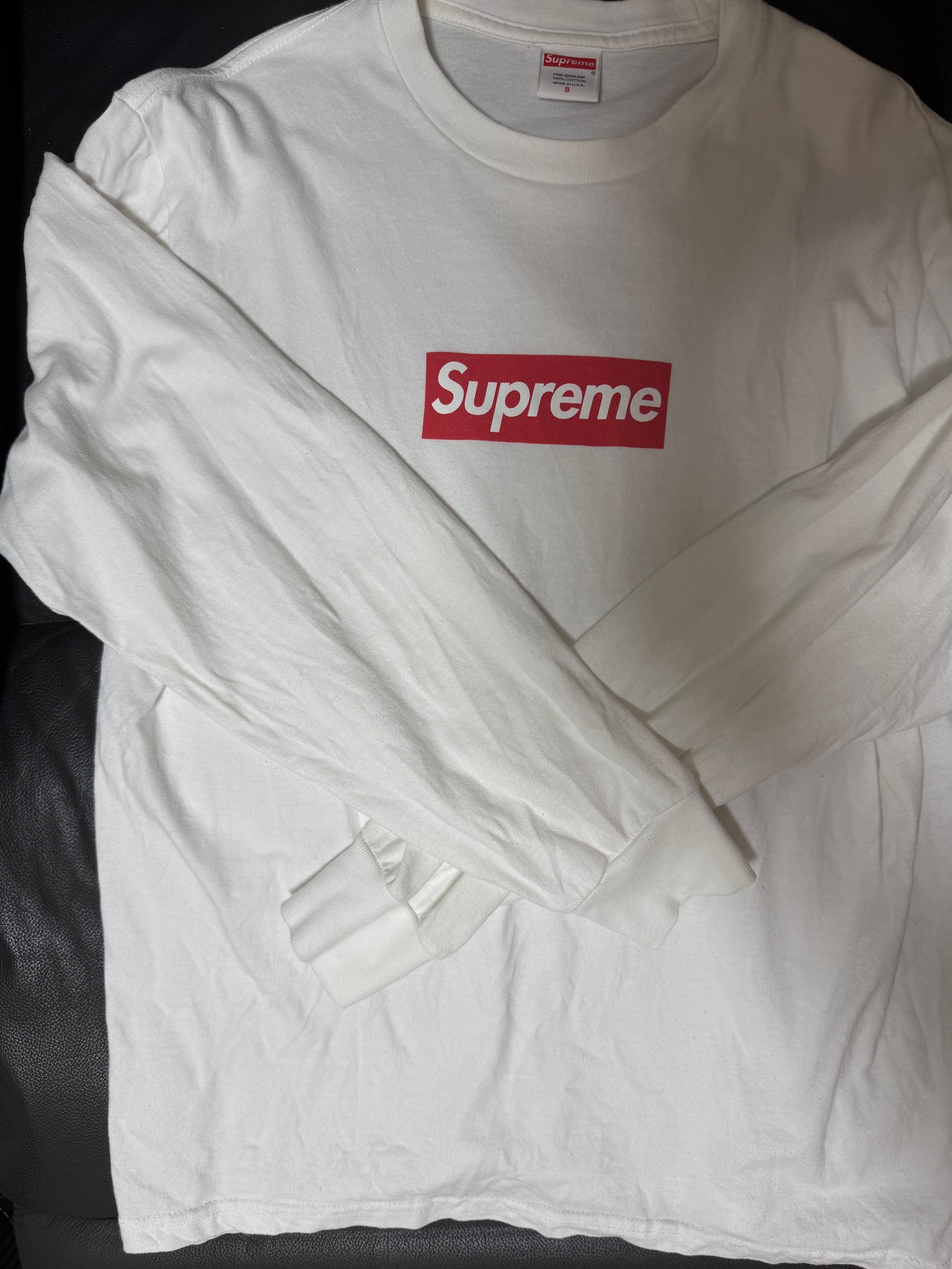 Supreme Box Logo L/S Tee "White"