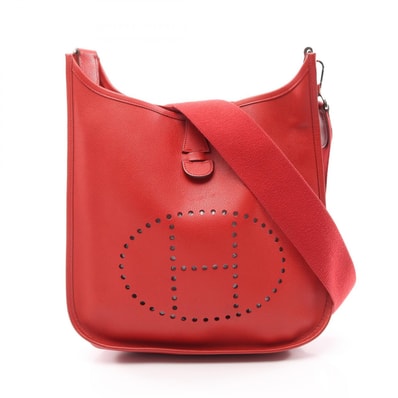 エルメス HERMES エヴリン 2 ドゥ PM ルージュカザック ショルダーバッグ バッグ ヴォーエプソン ヴォーエプソン レディース レッド系 【中古】
