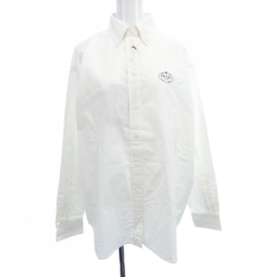 プラダ PRADA エンブロイダリー オックスフォードコットン シャツ P497GR SOOO 14JW シャツ