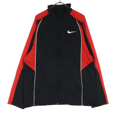 NIKE ナイキ スタンドカラー 長袖 フルジップ トラックジャケット M ブラック
