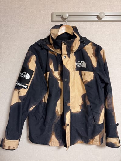 Supreme x The North Face Bleached Denim Print Mountain Jacket "Black"