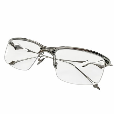 極美品 ジェントルモンスター メガネ KRO 02 シルバー レディース 55□19-143