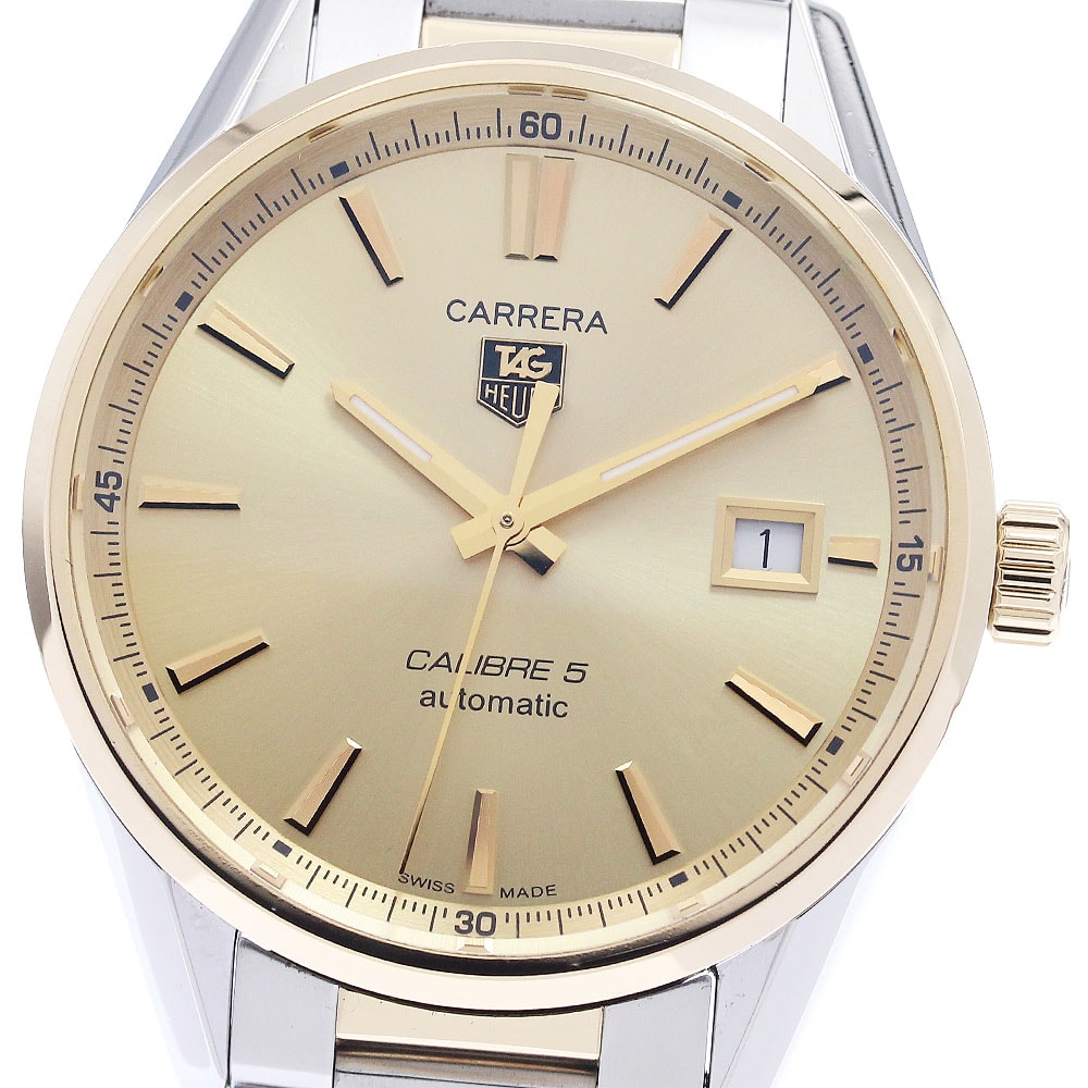 タグホイヤー カレラ キャリバー5 デイト WAR215A メンズ 【中古】