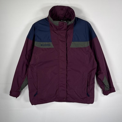 古着 90's/90年代 コロンビア Columbia ナイロンジャケット Sports Wear Company M レッド系 レディース