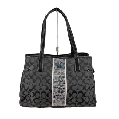 シグネチャー パイソン柄 トートバッグ signature Python tote bag【1143705685123】