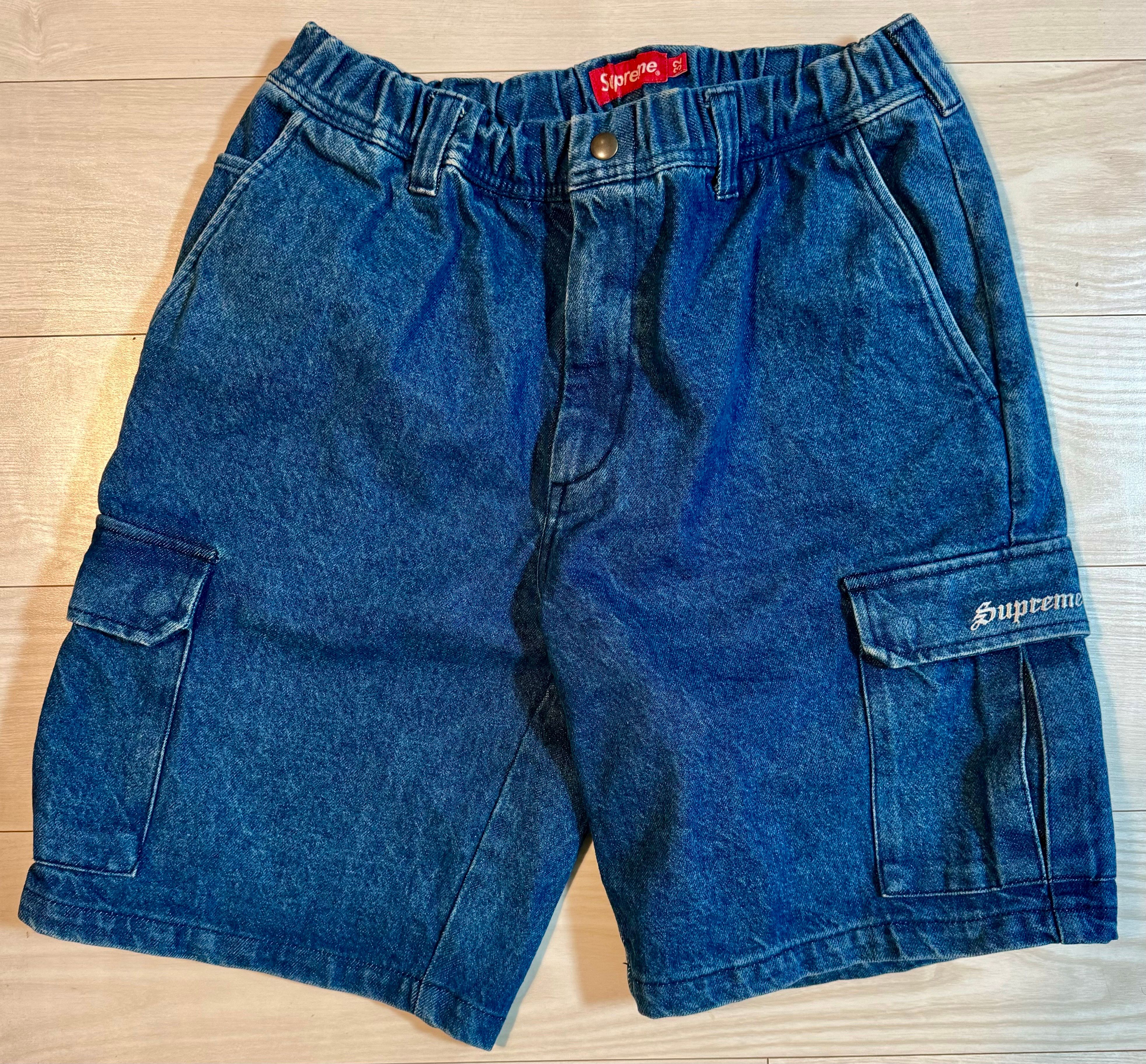 【希少】Supreme Denim Cargo Short 34 バギージョーツ Supreme Cargo Work Short 