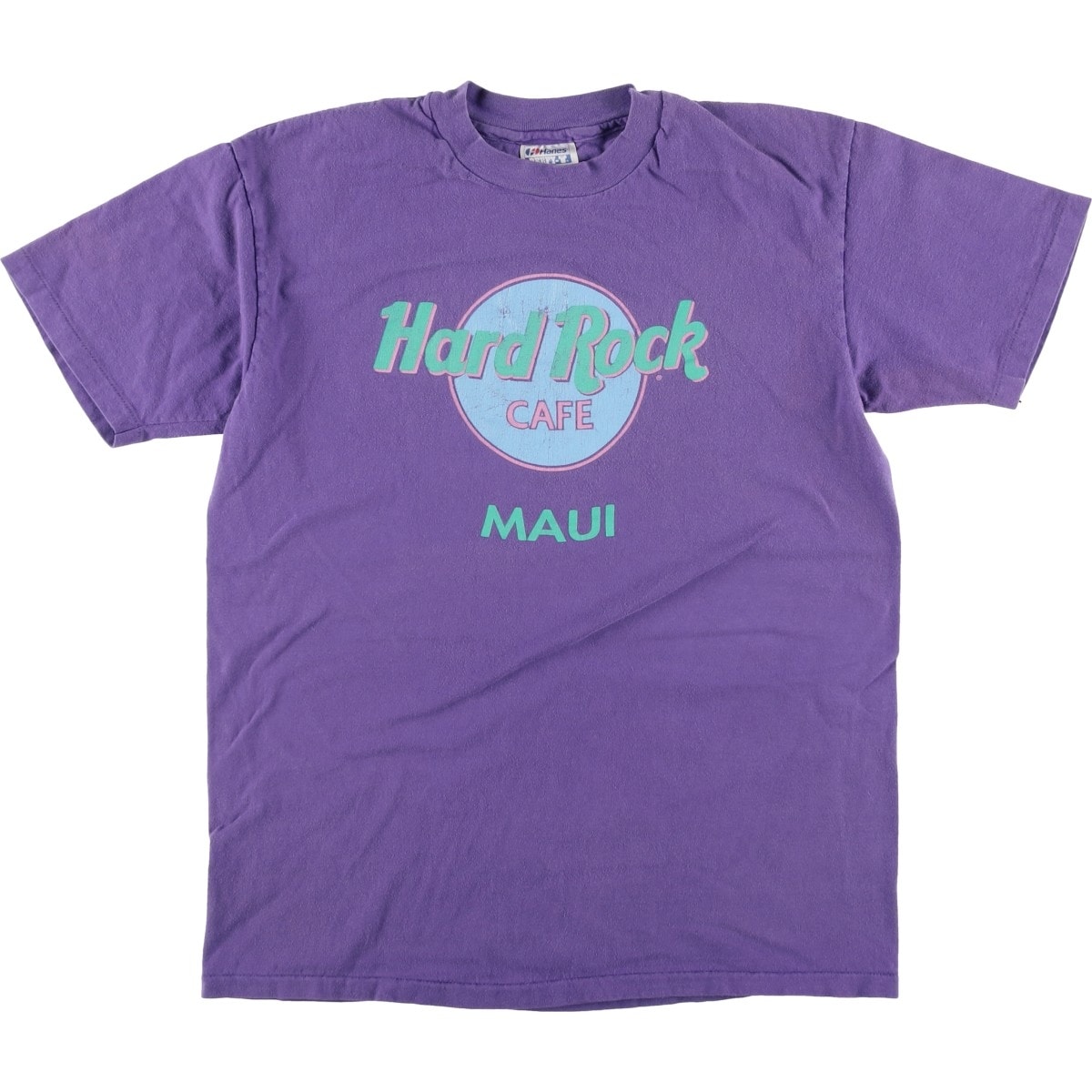 古着 90年代 ヘインズ Hanes HARD ROCK CAFE ハードロックカフェ アドバタイジングTシャツ USA製 メンズL相当 ヴィンテージ/eaa626217