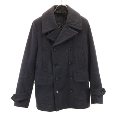 ZARA MAN ザラマン メルトン ピーコート S チャコールグレー