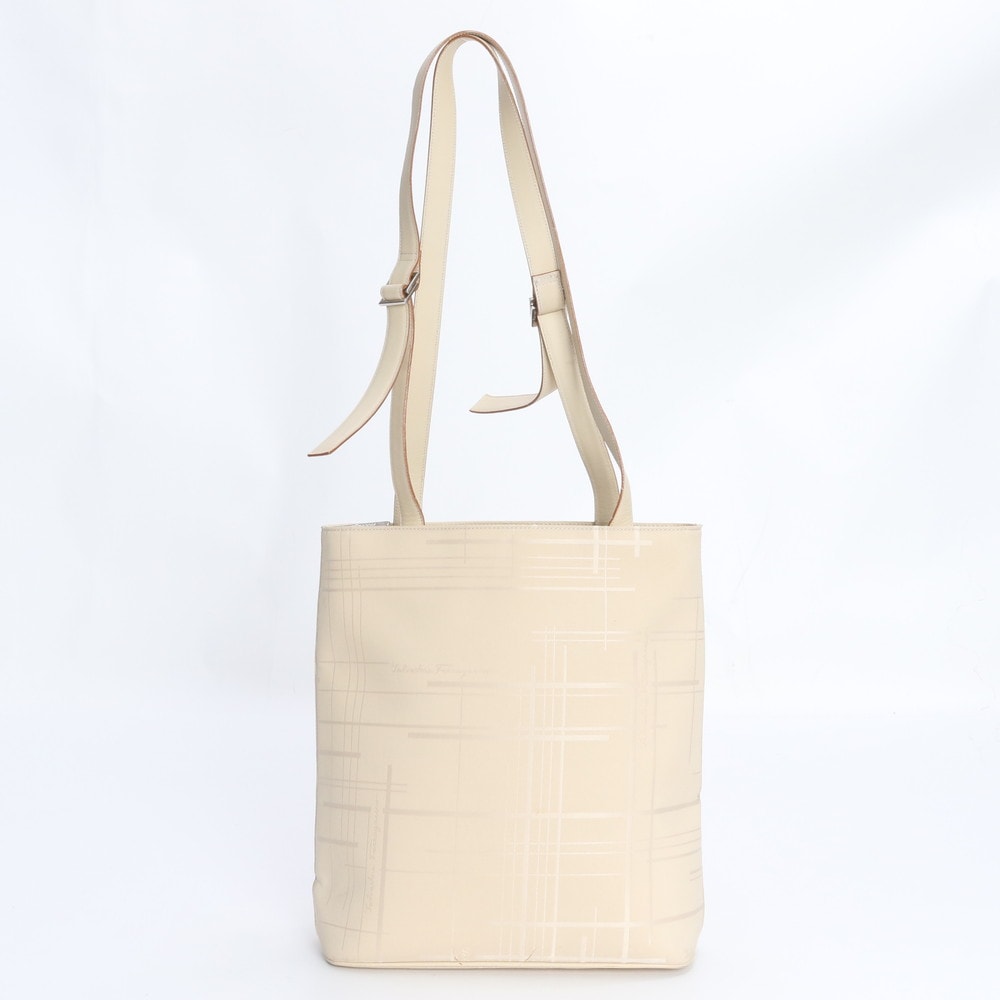 ■美品 サルヴァトーレフェラガモ ベージュショルダーバッグ