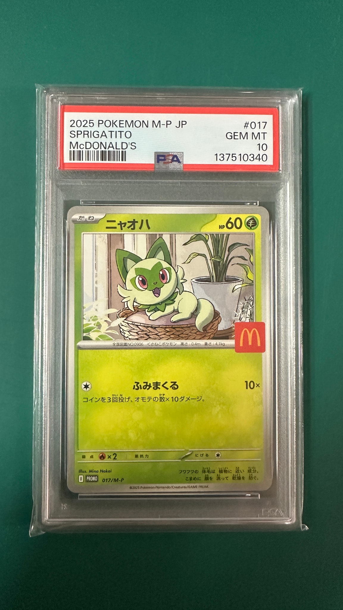 PSA10】ニャオハ P [M-P 017](プロモカードパック「マクドナルド