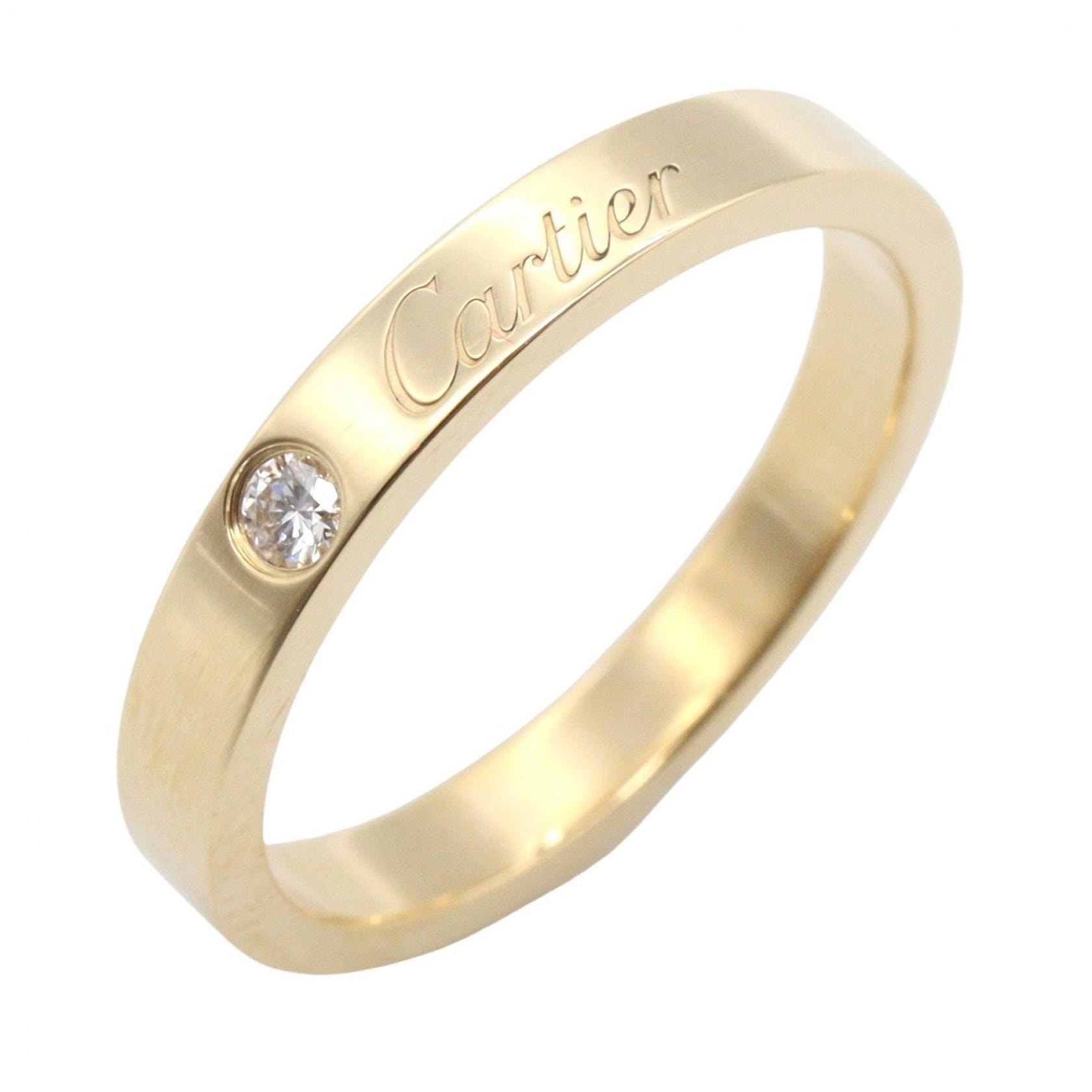 カルティエ CARTIER Cドゥカルティエ リング 1PD リング・指輪 ジュエリー K18(イエローゴールド) ダイヤモンド レディース ゴールド系 / クリア系 【中古】