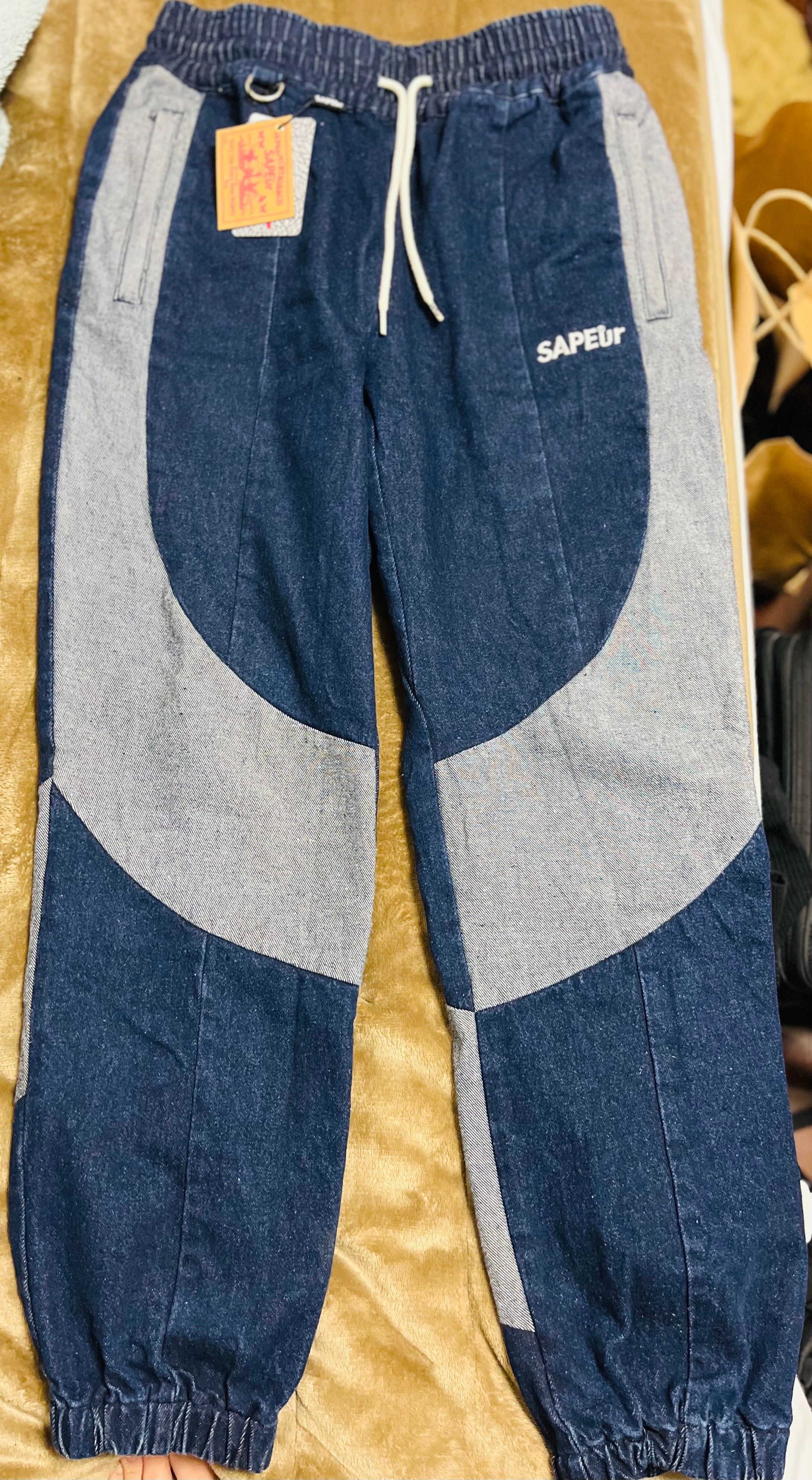 SAPEur DENIM TRACK PANTS "Indigo"