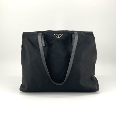 PRADA(プラダ) ナイロン 三角ロゴ トートバッグ ブラック