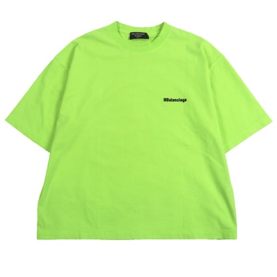 極美品 バレンシアガ 半袖Tシャツ ネオンイエロー メンズ 612966