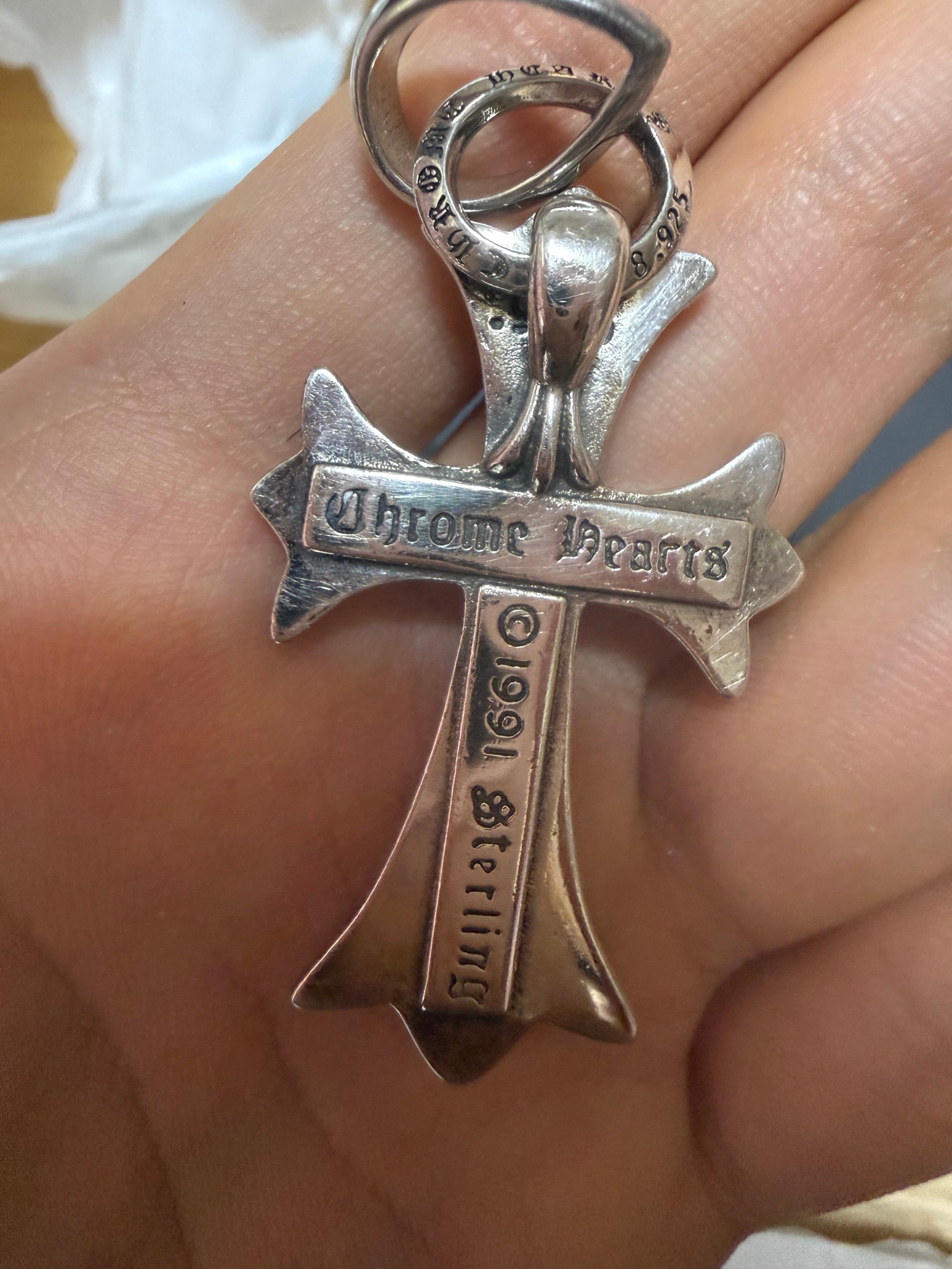 Chrome Hearts CH Cross Small W Bale "Silver"
