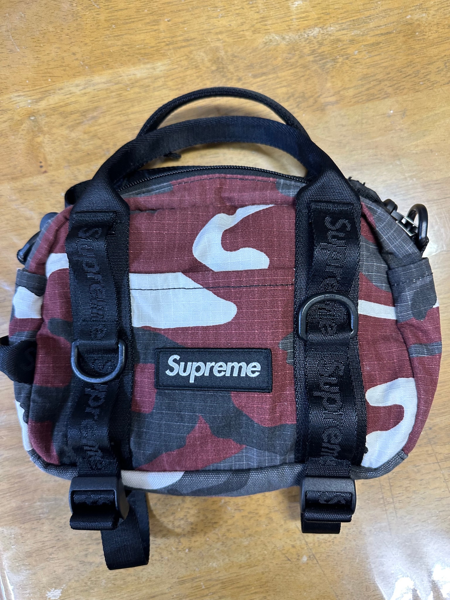 Supreme Mini Duffle Bag (26SS) "Red Camo"