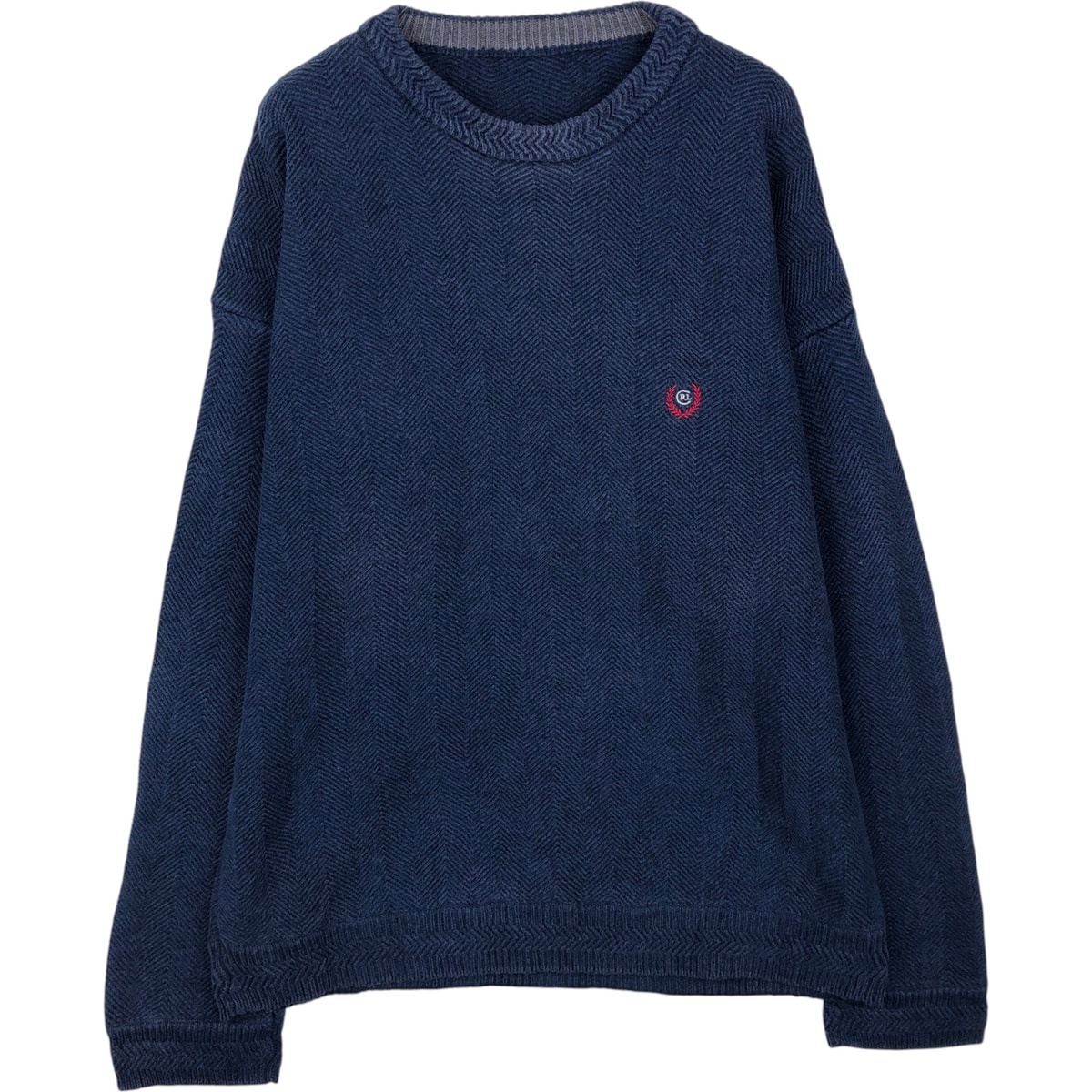 古着 ラルフローレン Ralph Lauren ヘリンボーン ニットセーター メンズL相当/eaa637293