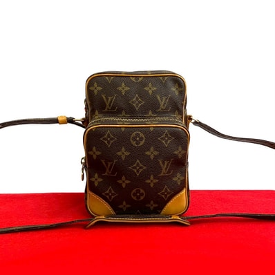 LOUIS VUITTON ルイヴィトン アマゾン モノグラム レザー PVC ショルダーバッグ ブラウン
24702