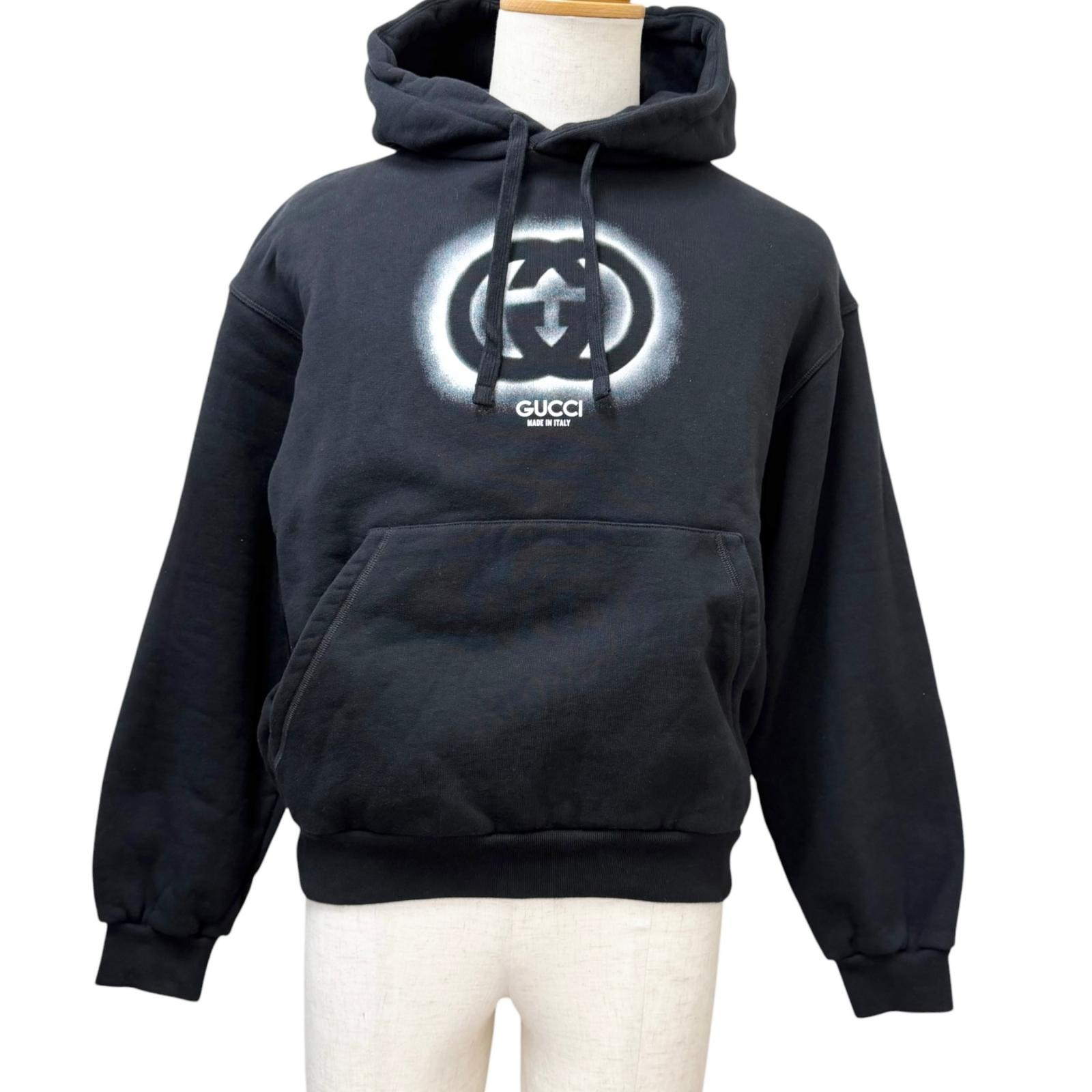 美品 グッチ パーカー ブラック メンズ XS 770839