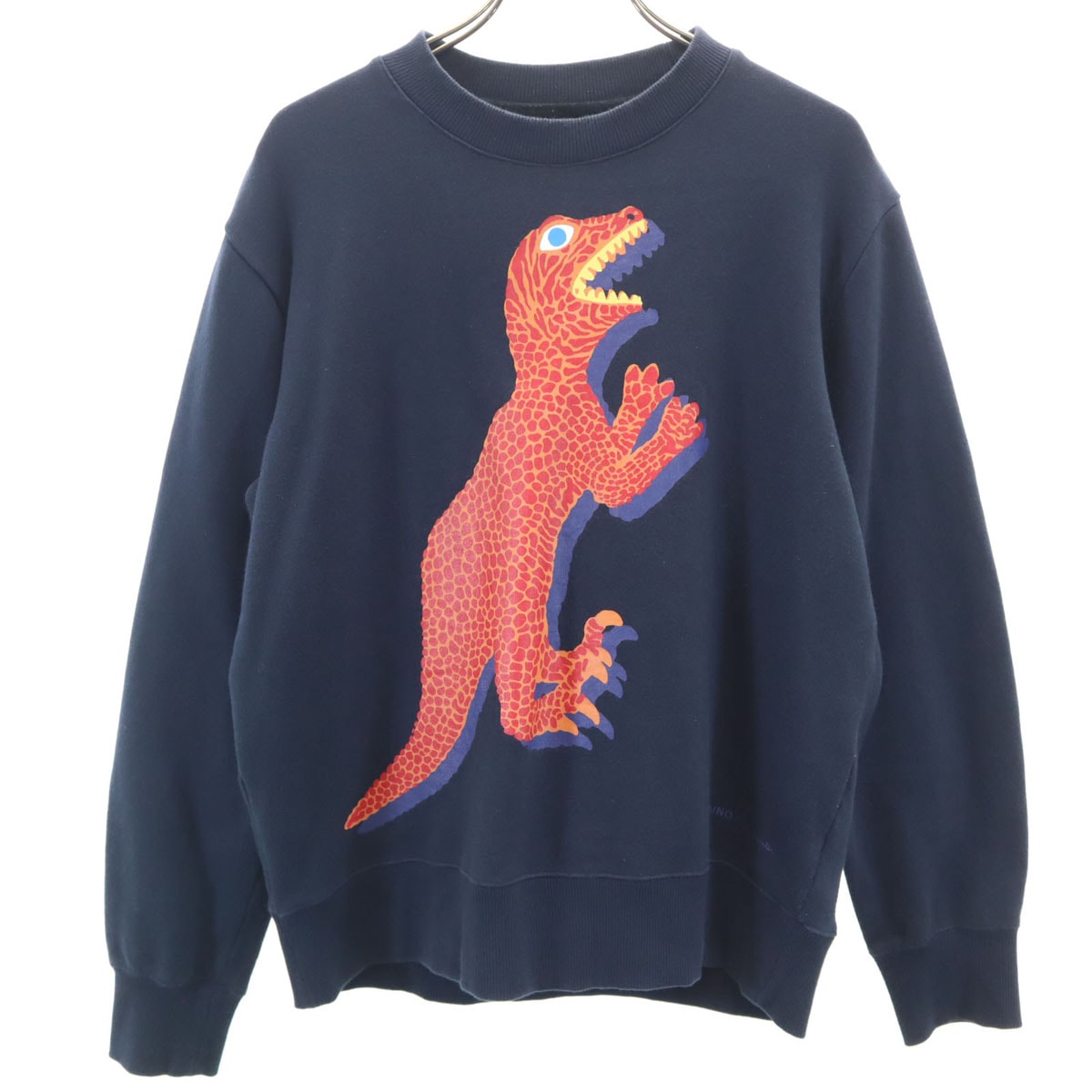 Paul Smith ポールスミス 日本製 ディノ 長袖 スウェット トレーナー M ネイビー 恐竜