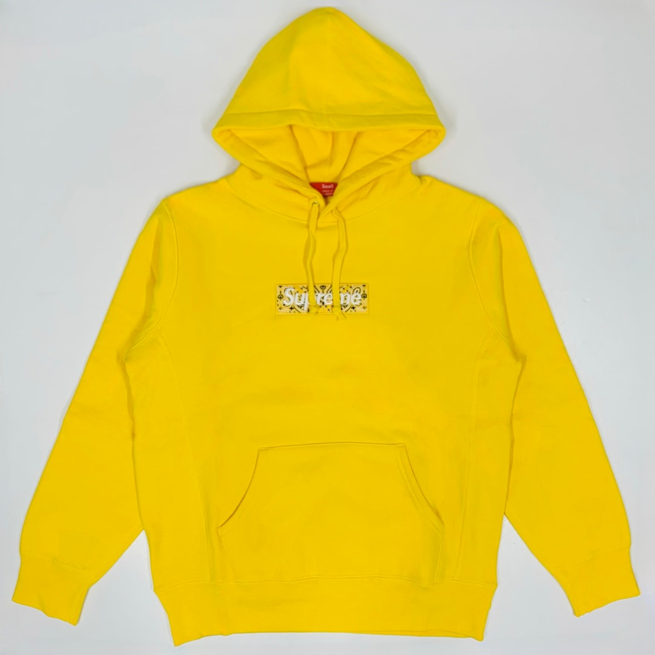 Supreme Bandana Box Logo Hooded Sweatshirt "Yellow"