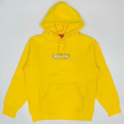 Supreme Bandana Box Logo Hooded Sweatshirt "Yellow"