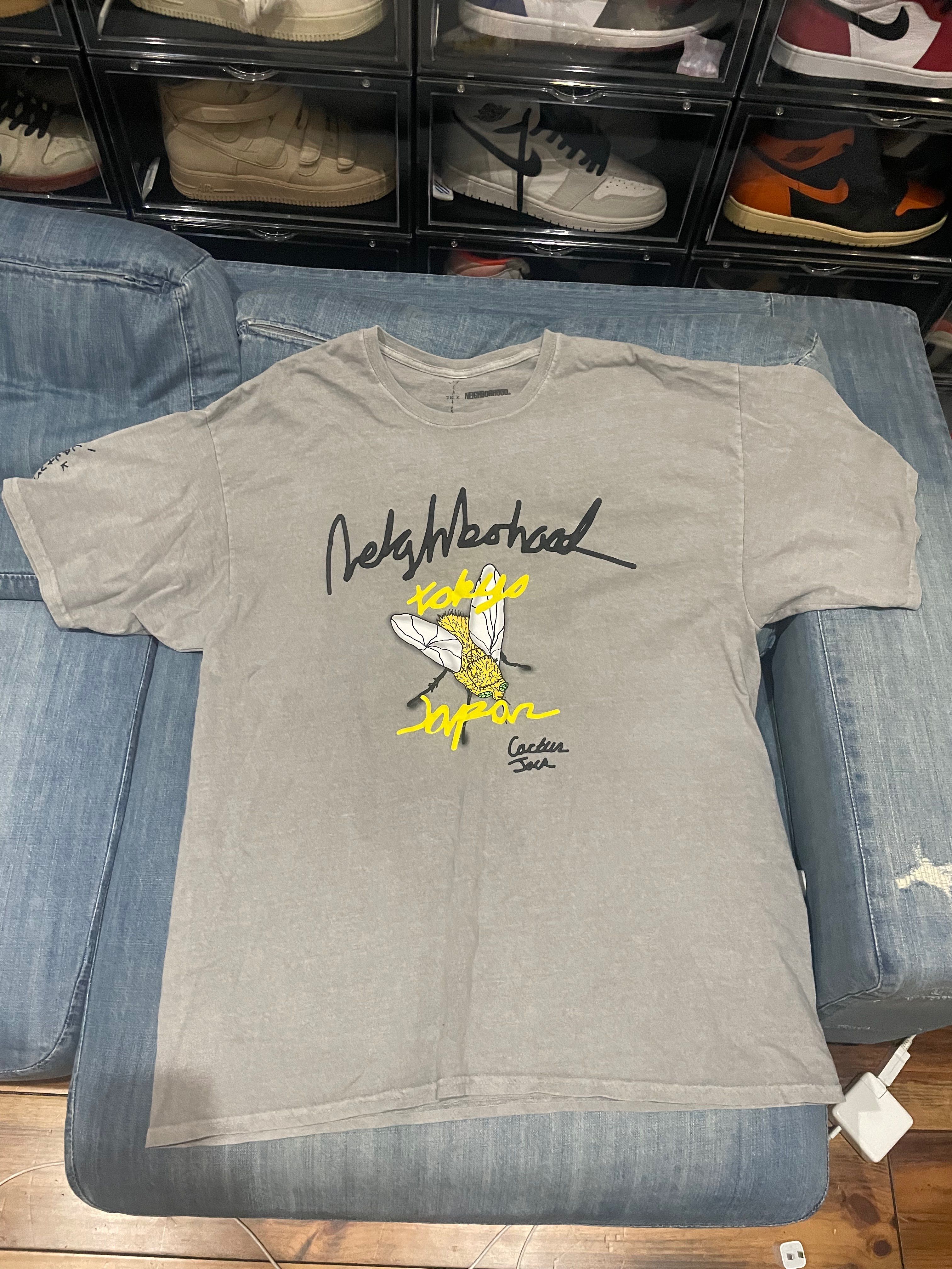 NEIGHBORHOOD Travis Scott Cactus Jack Carousel T-shirt "Grey"