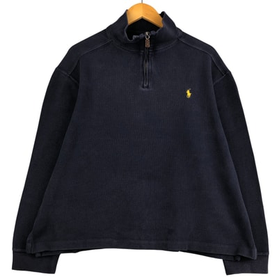 古着 ラルフローレン Ralph Lauren POLO by Ralph Lauren ハーフジップスウェットシャツ トレーナー メンズXL相当/eaa594855