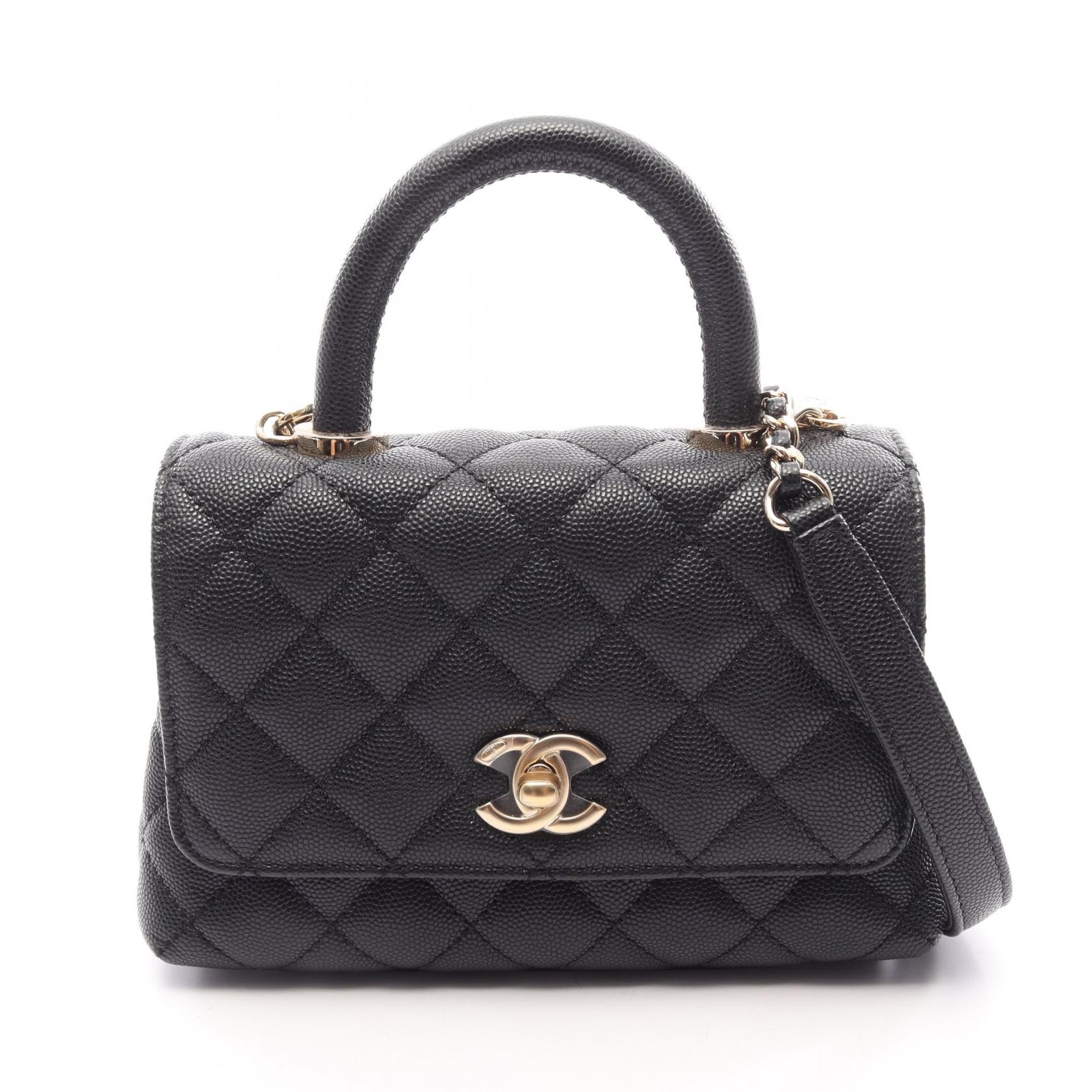 B (目立った傷や汚れなし)】シャネル CHANEL ココハンドルXXS トップ