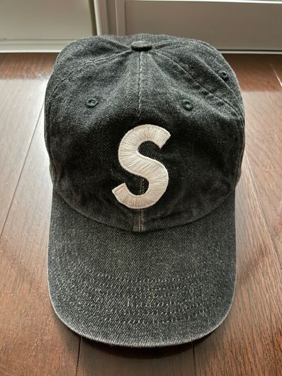 Supreme Kevlar Denim S Logo 6-Panel "Black"