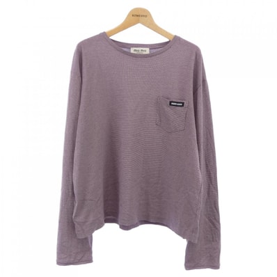 ミュウミュウ MIU MIU ジャガードジャージーTシャツ MJLA47 SOOO 19J4 トップス