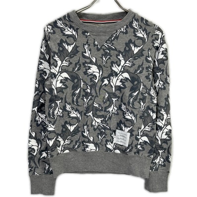 トムブラウン MJT006PK9461 グレー プリント 総柄 スウェットシャツ 0