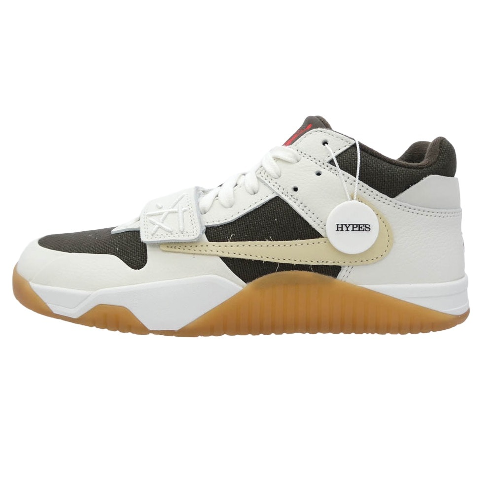NIKE AIR JORDAN ナイキ ジョーダン スニーカー FZ8117-100 x Travis Scott トラヴィススコット 【フェイクバスターズ鑑定済】 Jumpman Jack TR Sail and Dark Mocha【極上美品】【中古】