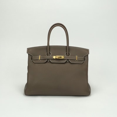 エルメス HERMES バーキン35 バーキン 35 バッグ トートバッグ トリヨンクレマンス エトゥープ Etoupe グレー gray ゴールド金具 ハンドバッグ