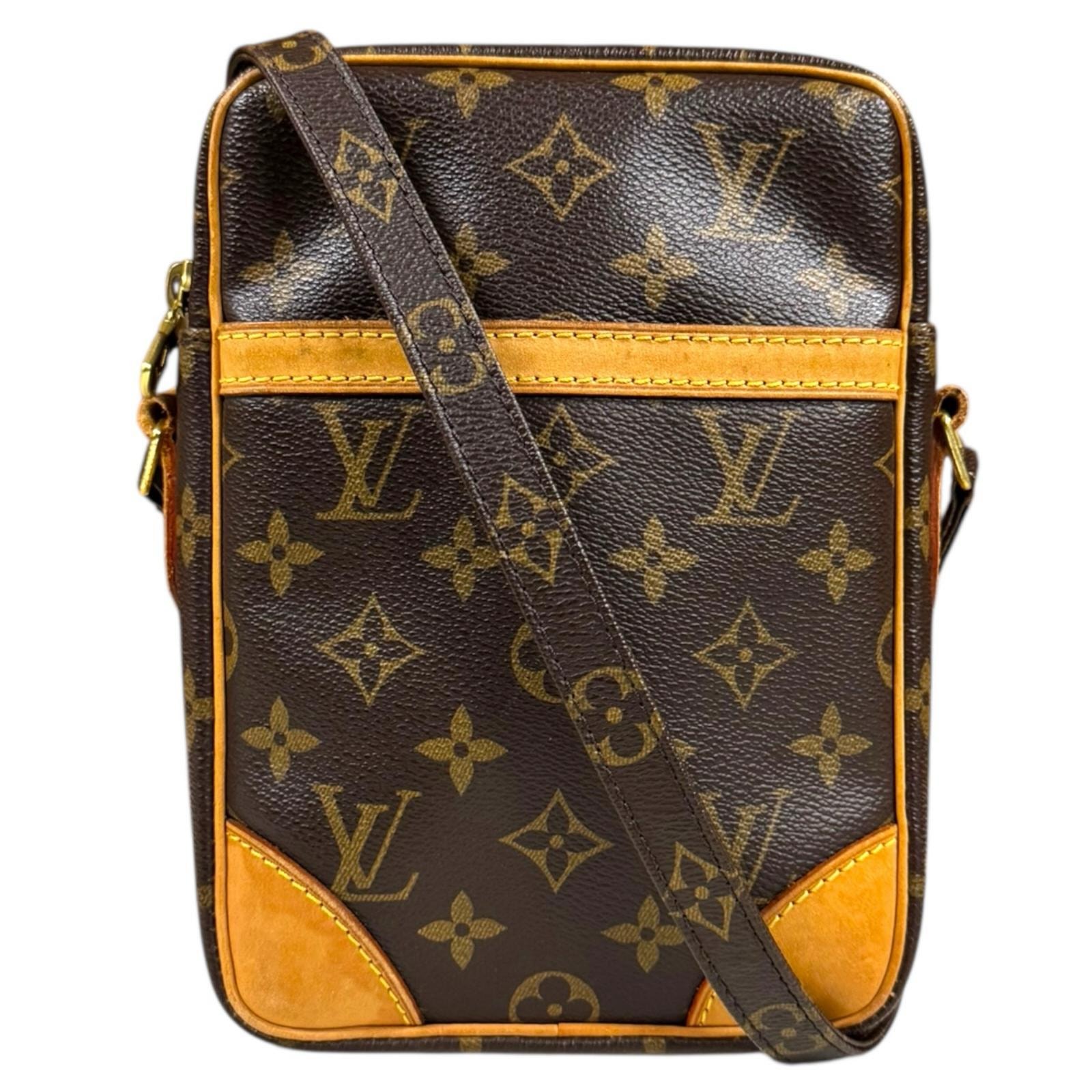 ルイヴィトン ダヌーブ モノグラム ショルダーバッグ モノグラムキャンバス M45266 ブラウン レディース LOUIS VUITTON  中古