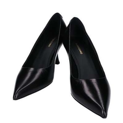 サルヴァトーレフェラガモ 【新品同様】レザー ヒールパンプス 5