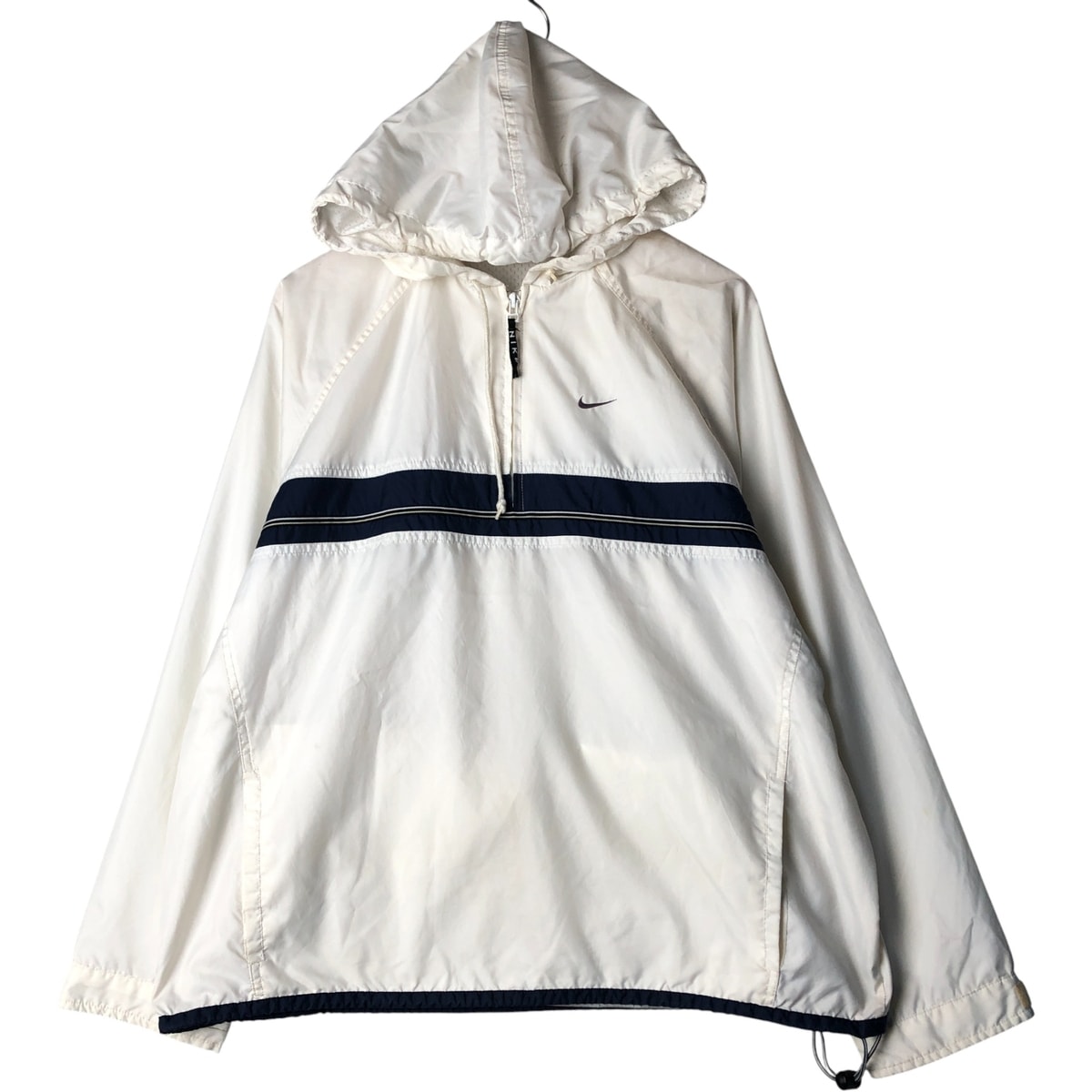 古着 90年代 ナイキ NIKE ハーフジップ フード付き ウォームアッププルオーバー メンズXL相当 ヴィンテージ/eaa593686