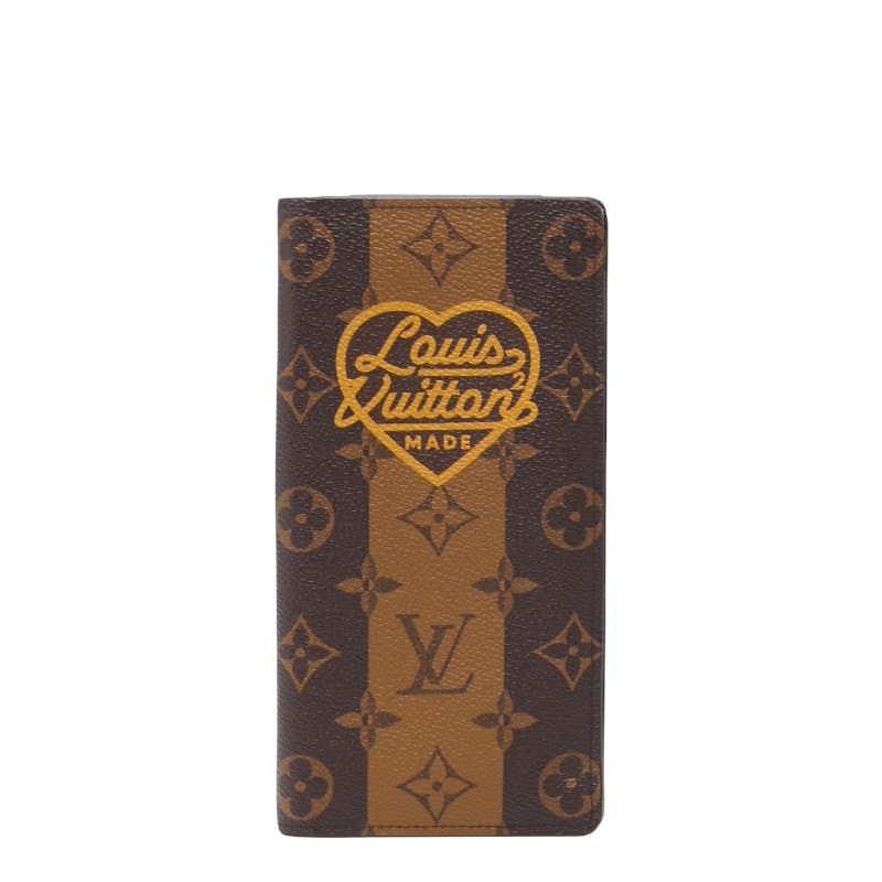 ルイ ヴィトン ×ヴァージルアブロー×NIGO ポルトフォイユ プラザ 長財布 M81008 ブラウン PVC レディース LOUIS VUITTON 中古