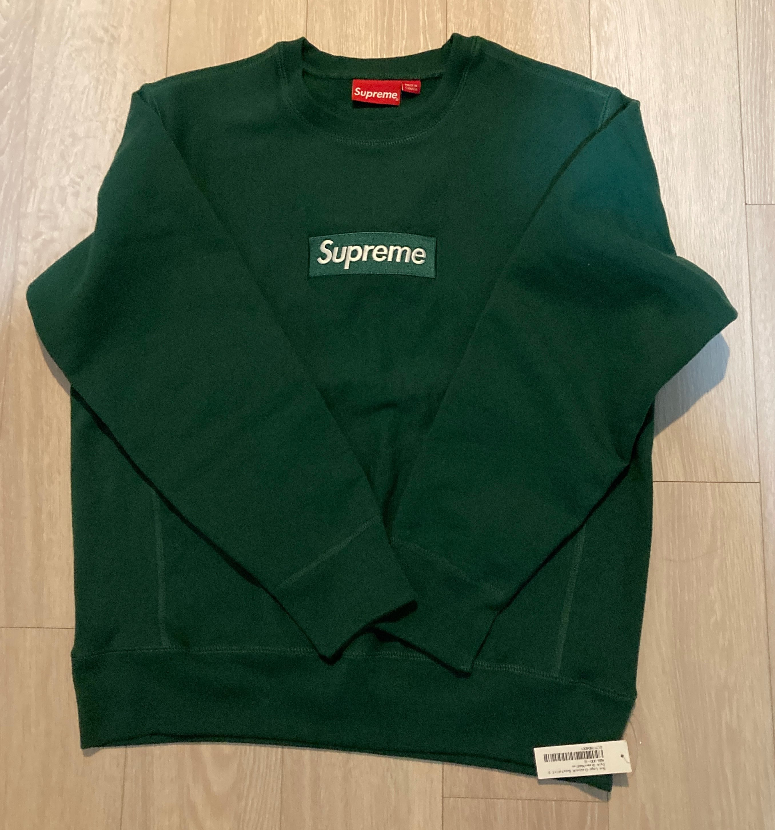 Supreme Box Logo Crewneck Sweatshirt "Green" (18FW)