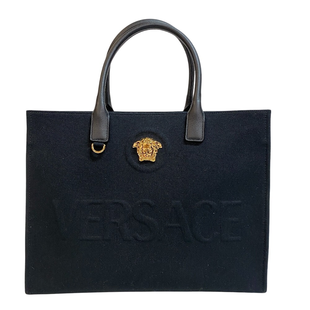 ヴェルサーチ VERSACE トートバッグ メデューサロゴ ブラック