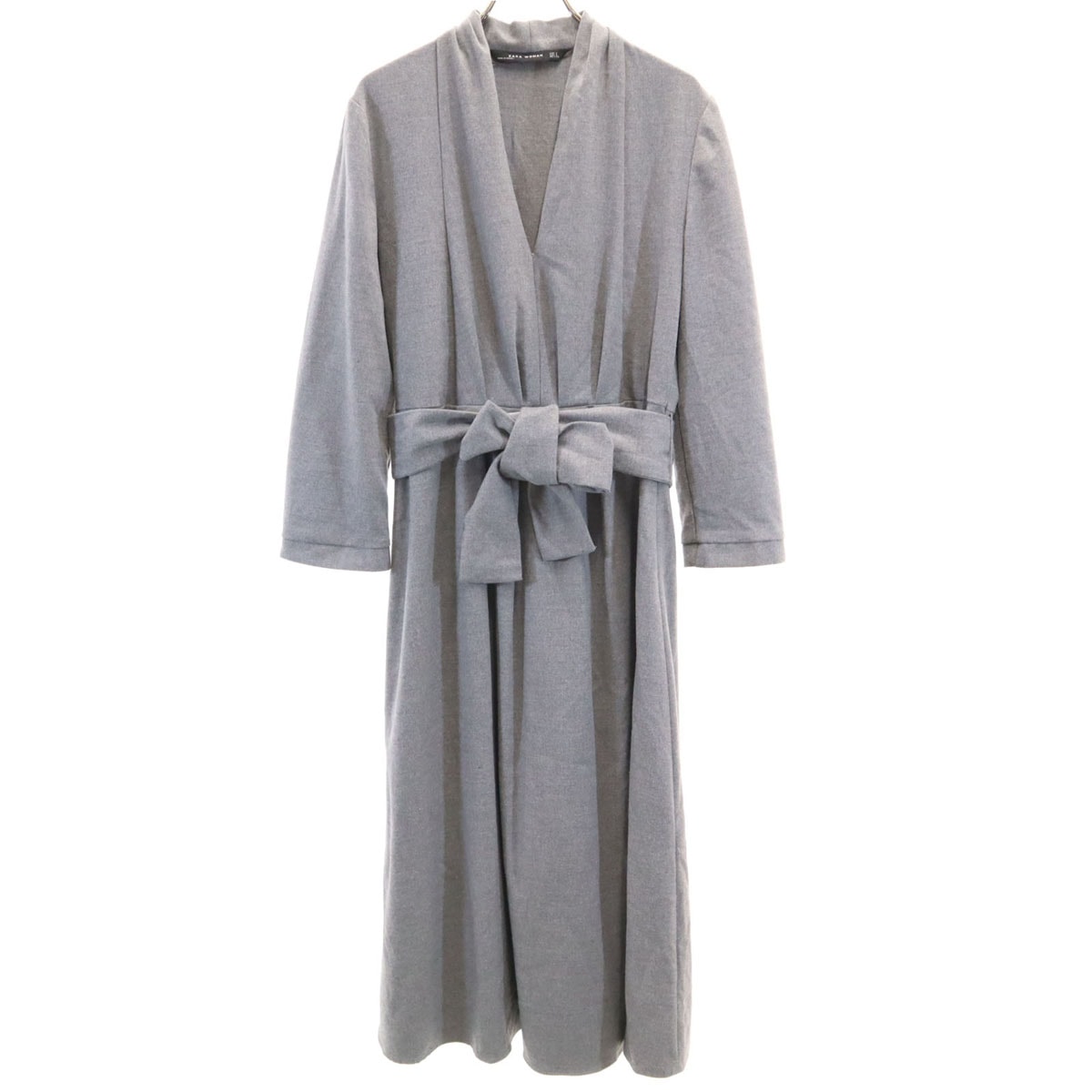 ZARA WOMAN ザラウーマン 長袖 ワンピース S グレー