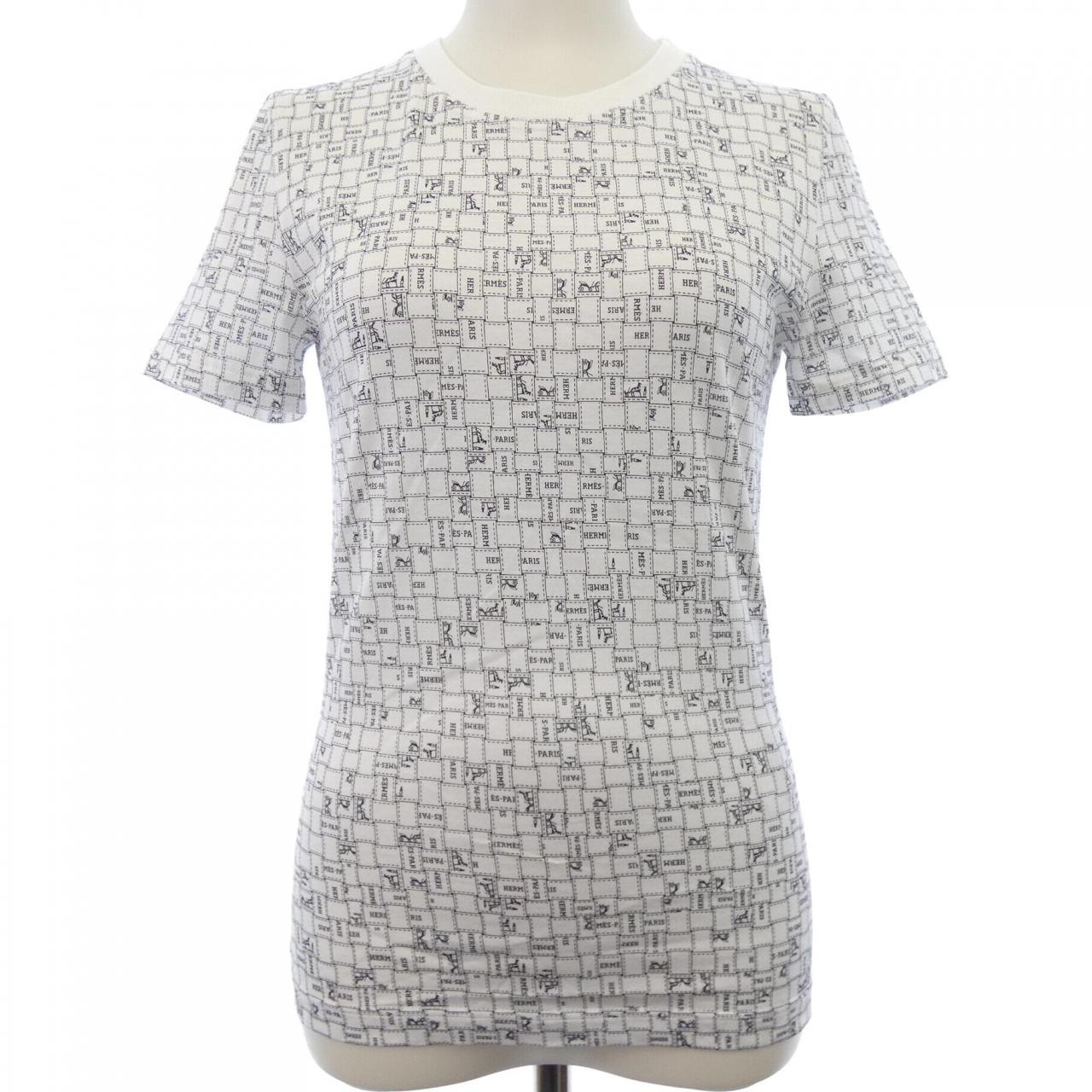 エルメス HERMES BOLDUC AU CARRE ボルデュックチェック 5E4645DK Tシャツ
