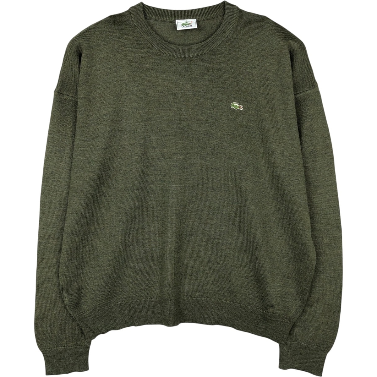 古着 ラコステ LACOSTE アクリル×ウールニットセーター メンズXL相当/eaa645939