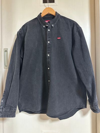 Supreme Small Box Shirt "Washed Black" (24SS)