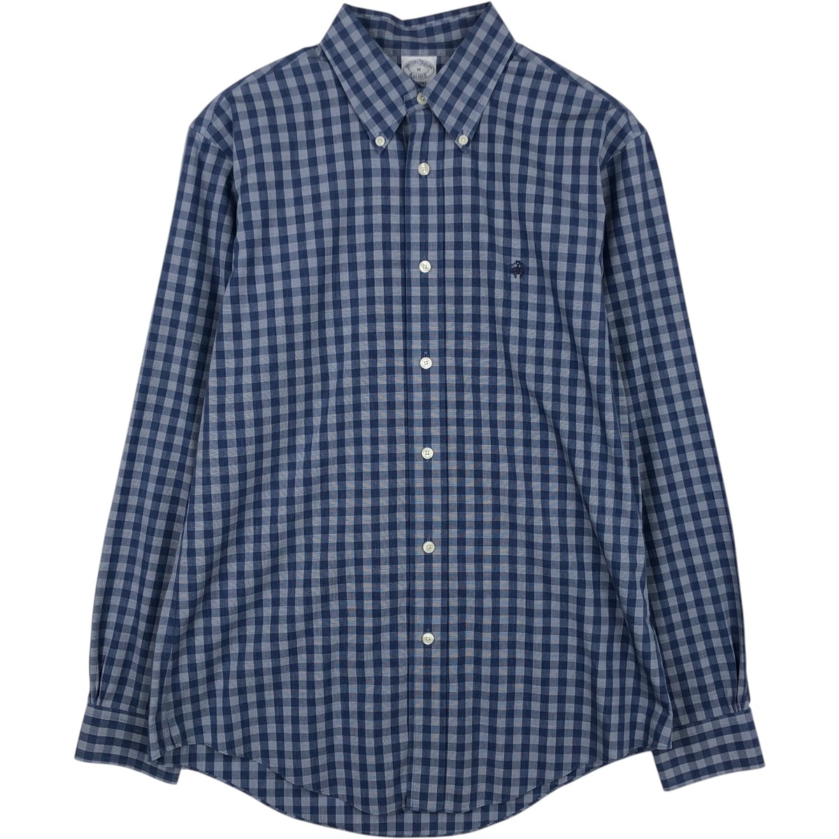 古着 ブルックスブラザーズ Brooks Brothers Est.1818 REGENT 半袖 ボタンダウン チェックシャツ メンズM相当/eaa632586
