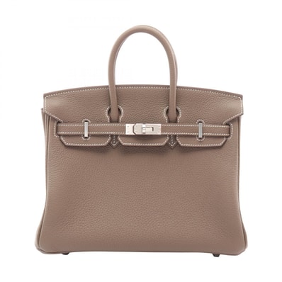 エルメス HERMES バーキン25 エトゥープ ハンドバッグ バッグ トゴ トゴ K刻印(2025年製造) レディース グレー系 【中古】