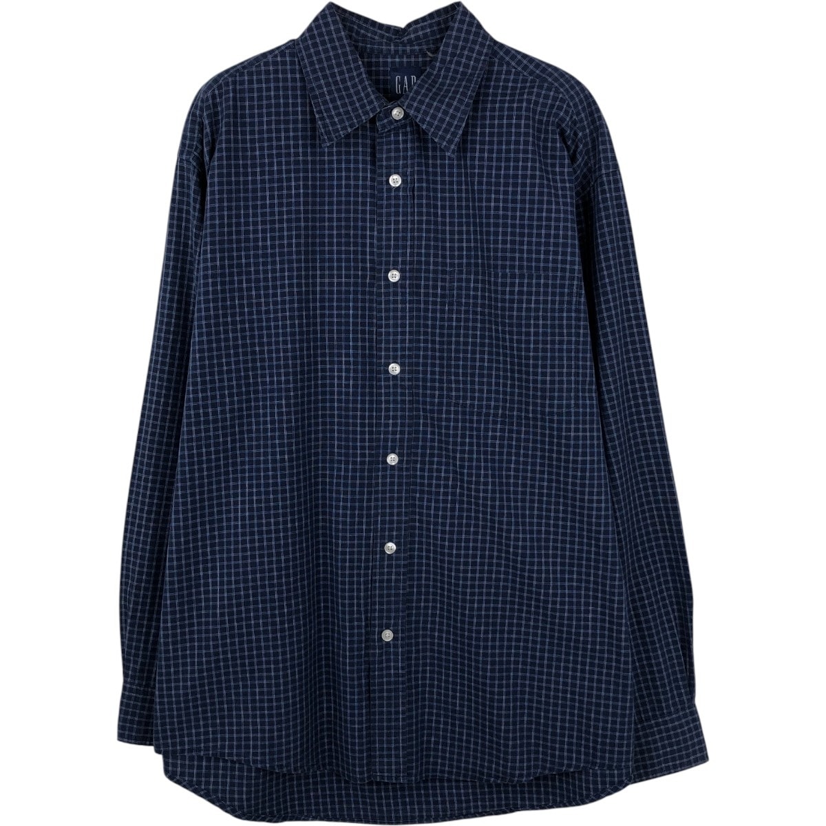 古着 90年代 ギャップ GAP オールドギャップ 長袖 コットンチェックシャツ メンズM相当 ヴィンテージ/eaa659944