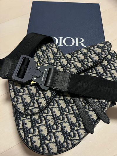 Dior Saddle Bag Dior Oblique Jacquard "Beige"