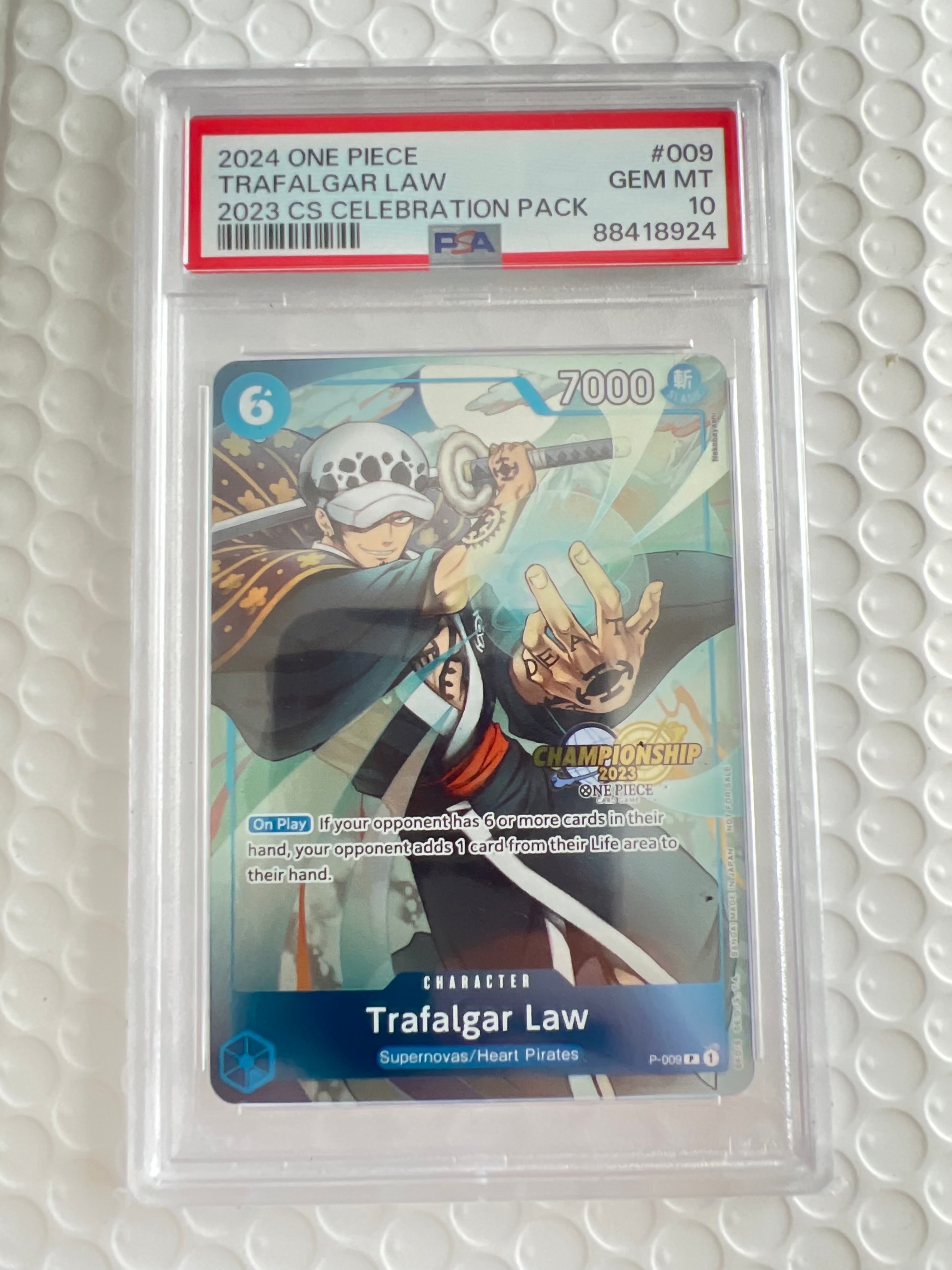 トラファルガー・ロー P [P-009]【英語版】(プロモーションカード「チャンピオンシップ 2023 セレブレーションパック」)